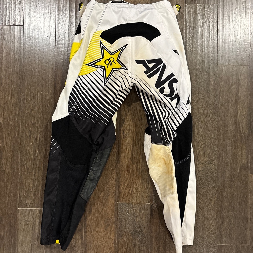 Answer Racing Rockstar Men's Black and Yellow Racing Pants - Picture 2 of 6